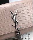 Клатч Сен Лоран Tassel Crocodile Pale Pink